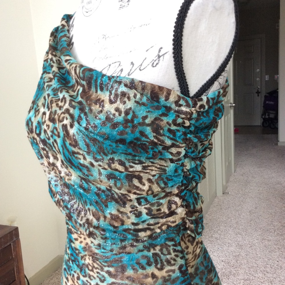 π One Shoulder Mesh Lace Top π - Picture 5 of 6